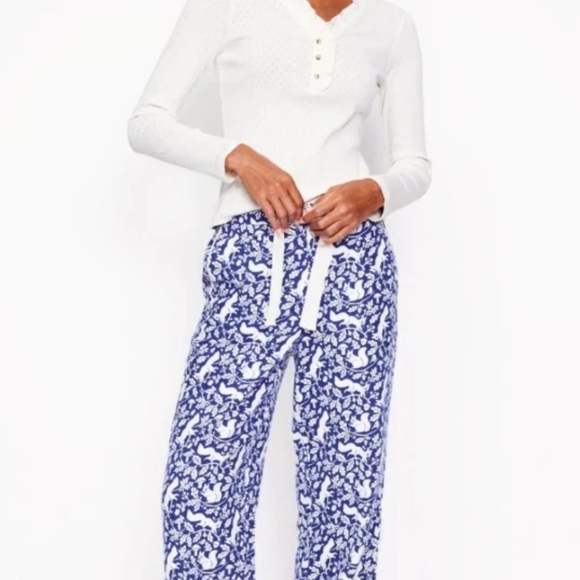 Boden Other - Boden Blue Woodland Squirrel Brushed Cotton Pyjama Trouser Lounge PJ Pants 12